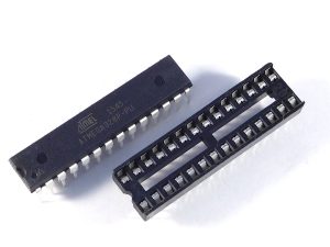 Atmel Atmega328P-PU MCU chip already loaded with Arduino Uno boot loader - smarter electronics by universal solder