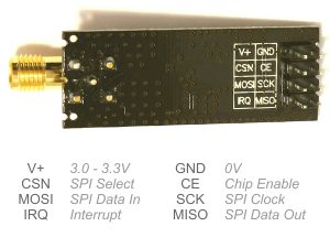 nRF24L01P Plus 2.4GHz wireless data communication module - smarter electronics by universal solder