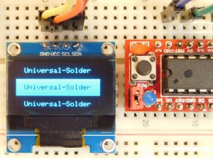 OLED 128x64 Pixel I2C, 0.96 inch, SSD1306 Driver, Arduino Library, 3-5V