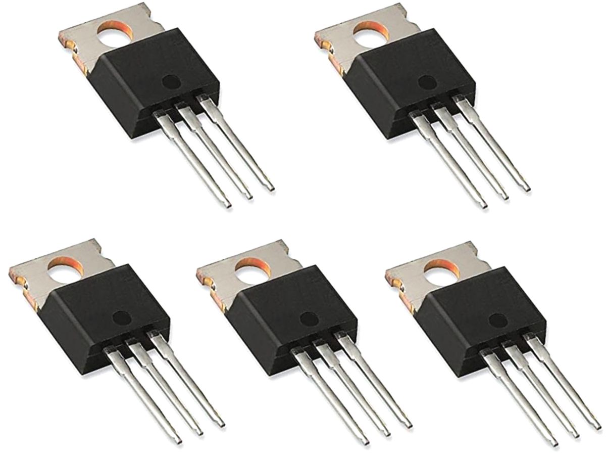 5 x LM317T adjustable voltage regulator 1.2-37V 1.5A TO-220 4