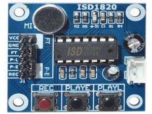 Voice Recording Module 10 s, ISD1820, Mic and Speaker