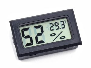 Mini LCD Hygro Thermometer Panel Mount Battery operated