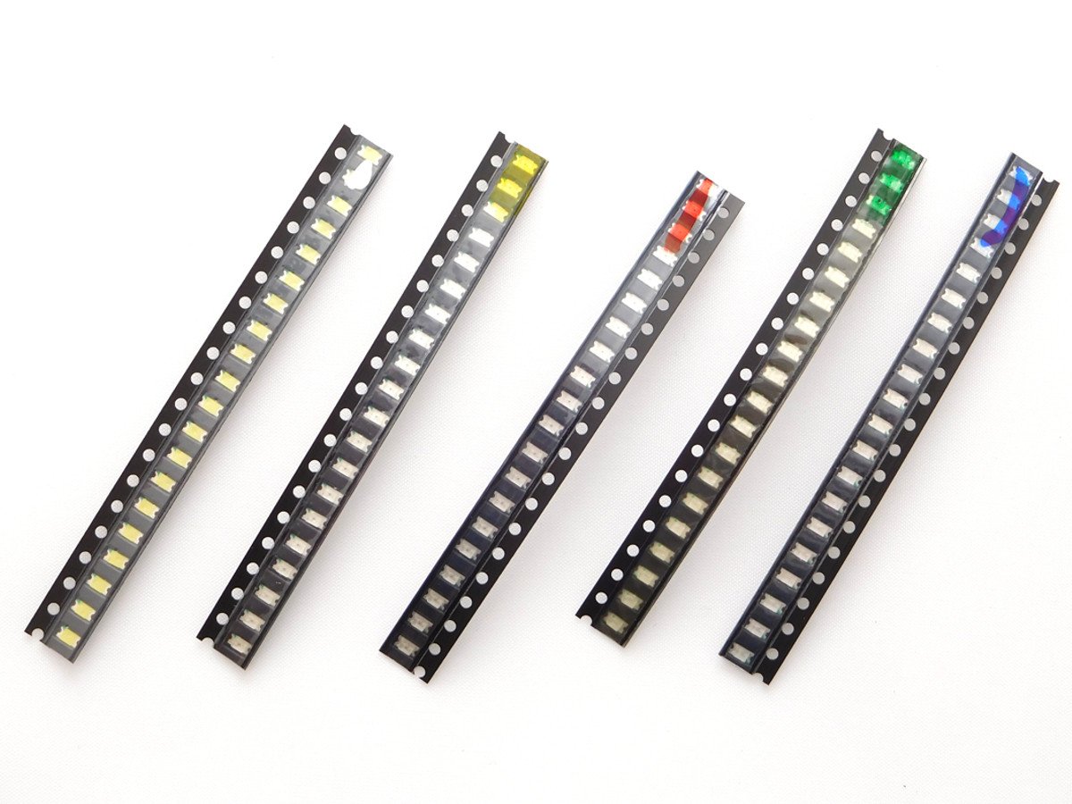 100 pcs LED SMD 0805 Red Green Blue Yellow White 4