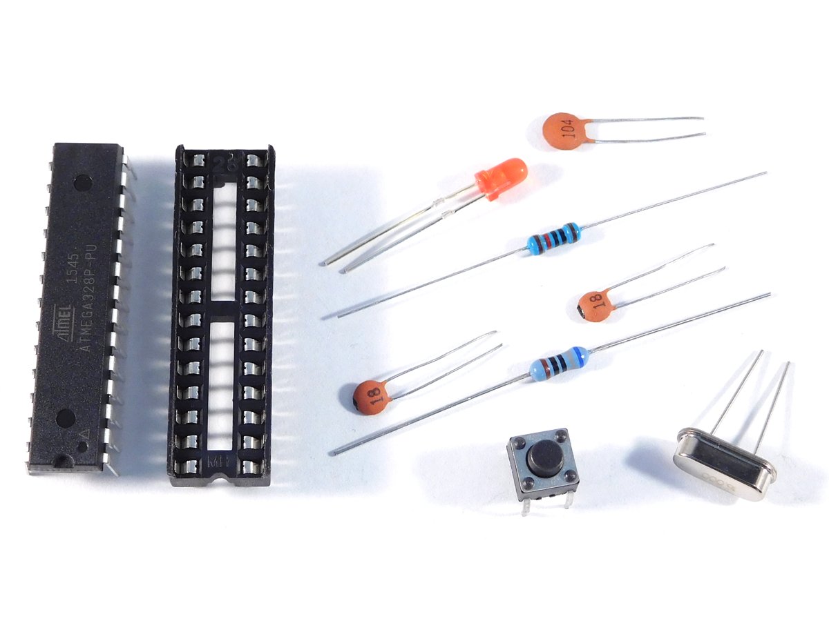 Parts Kit for “Arduino on a breadboard” with DIP socket 4