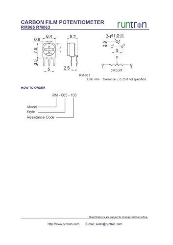65 pcs Trimmer Potentiometer Kit RM063 7
