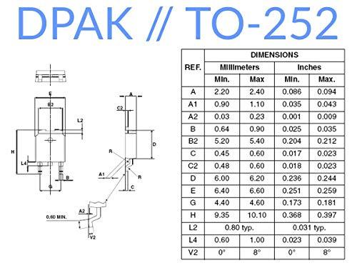 30 pcs TO-252 DPAK LDO Voltage Regulator Kit 5V – 15V 4