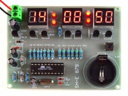 Digital LED Clock 6-Digit, DIY kit based on AT89C2051