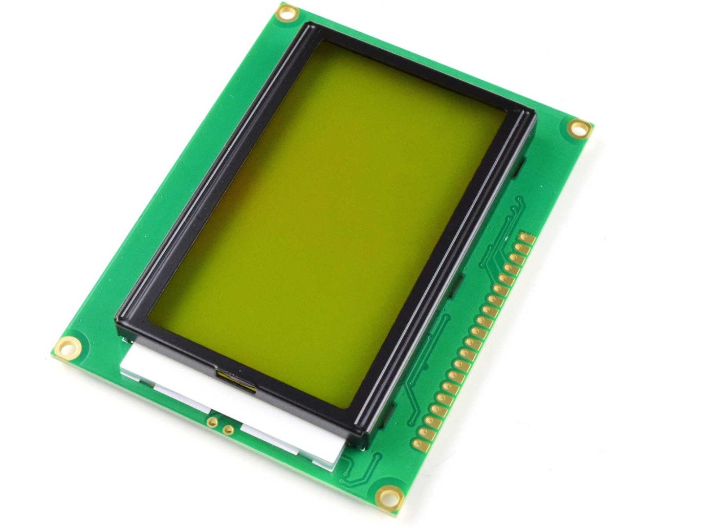 LCD12864 128×64 Graphic Display SPI, green-yellow, ST7920 5