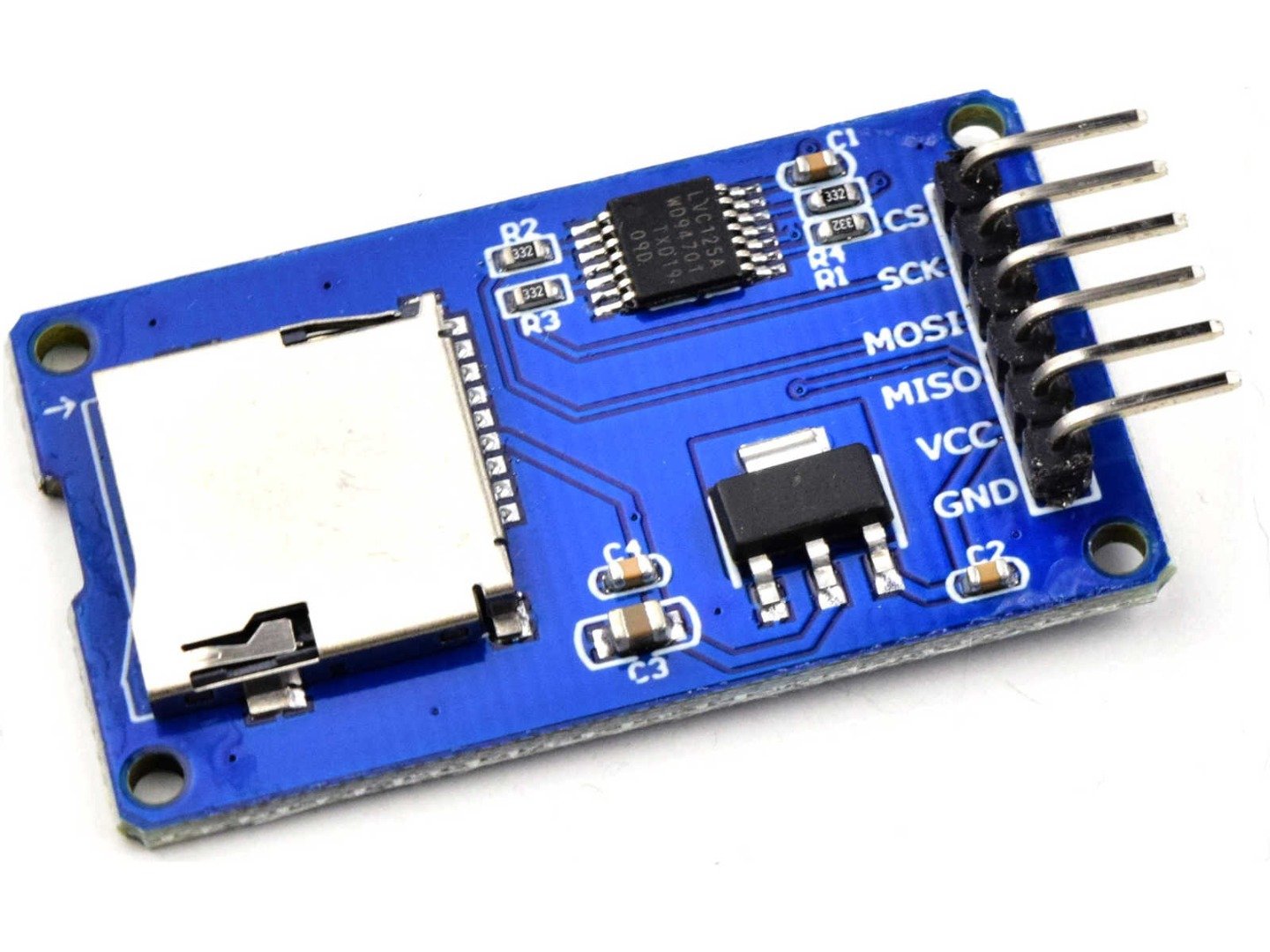 Micro-SD Memory Card Adapter for Arduino with 3.3V-5V converter 8