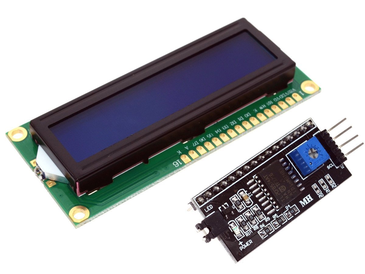 BLUE LCD 1602 2×16 Character Matrix, Back Light, I2C Interface (option) 8