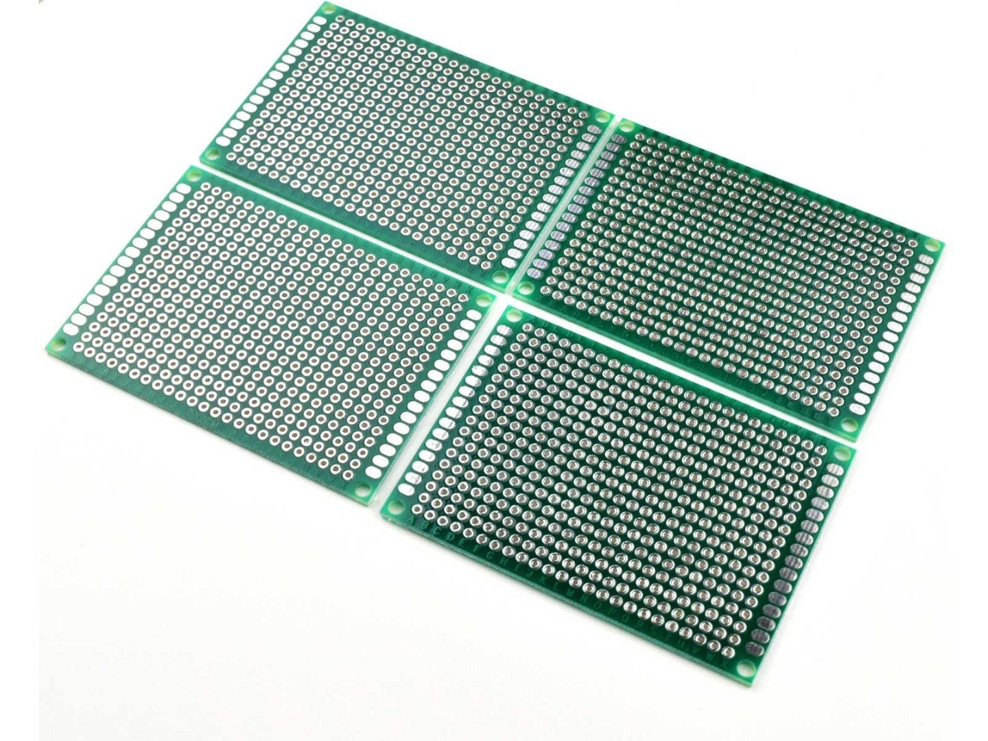 4 x Double Sided Perforated Prototyping PCB 50 x 70 mm 4