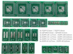 30 pcs SMD to DIP Adapter SOP, SSOP, TQFP, QFN, 6 different kinds