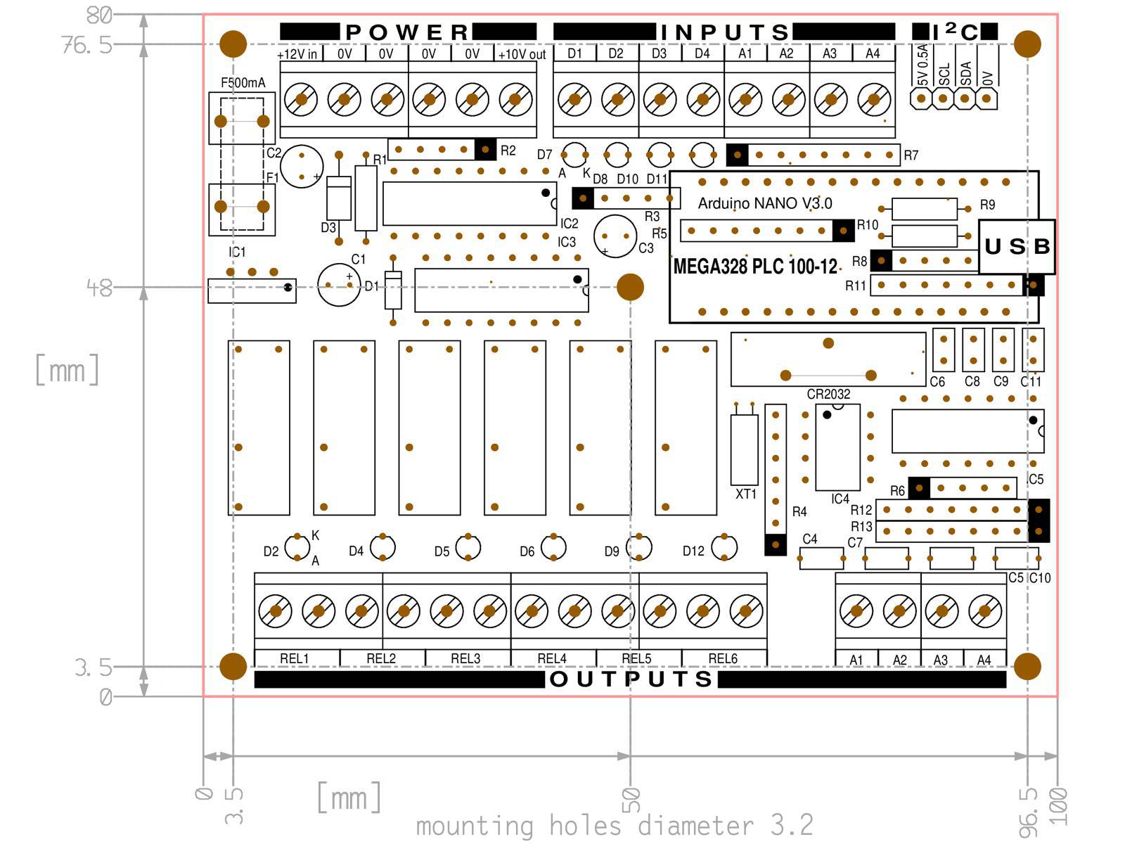 CANADUINO PLC MEGA328 Electronics DIY Kit (100% compatible with Arduino) 19