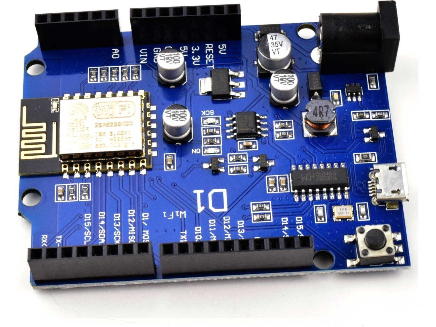 WEMOS D1 ESP8266 Wi-Fi Board 80-160MHz – IoT – compatible with Arduino and NodeMCU 8