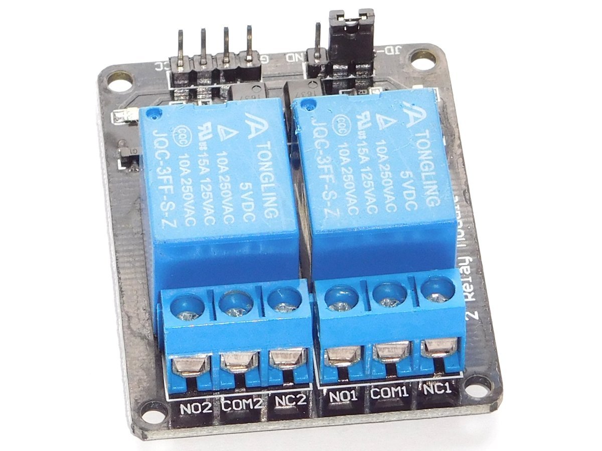 2 Relay Board 10A / 250V – Opto-Insulated Inputs 3-24V for Arduino etc. 5