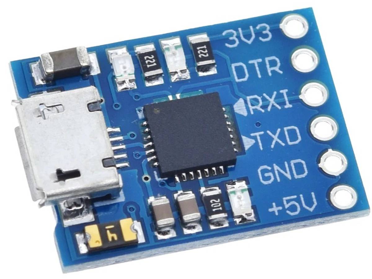 CP2102 USB – UART Bridge TTL Serial Communication Interface 3.3V – 5V 4