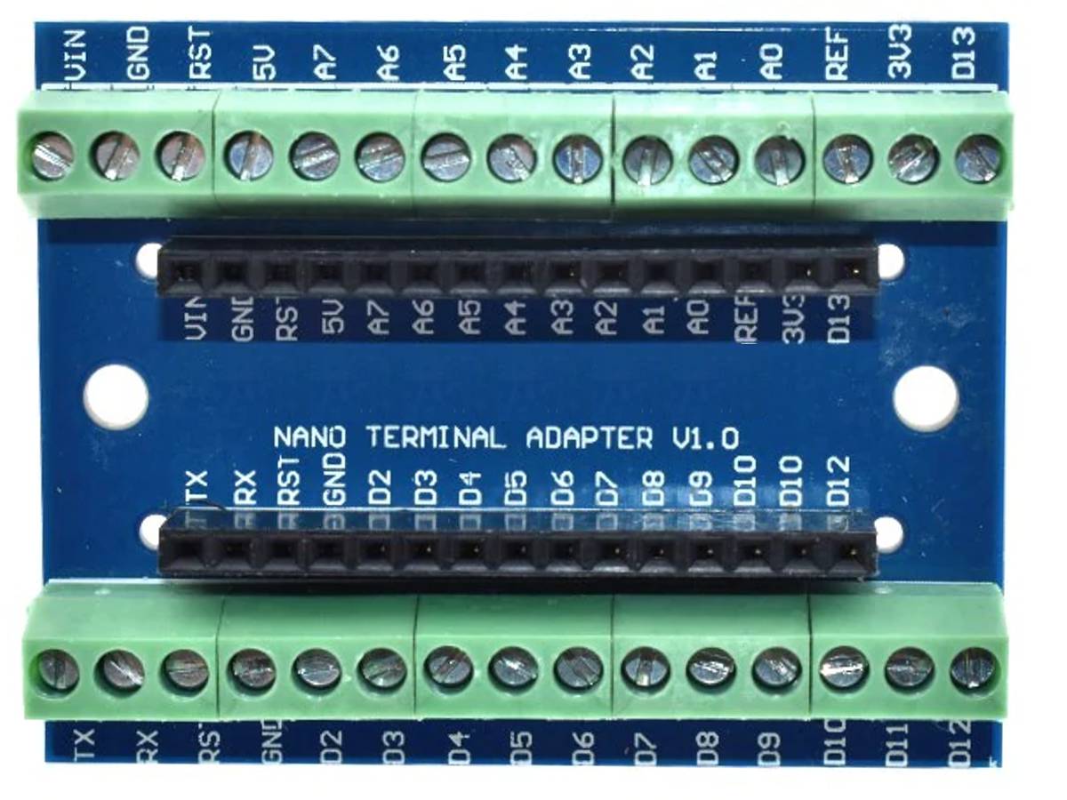 Screw Terminal Shield for Arduino NANO and Breadboard Buddy 4