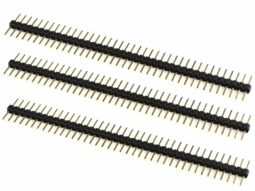3 x Pin Header Male Symmetric 6.25 + 6.25 mm – 1 x 40 Pin – Gold plated