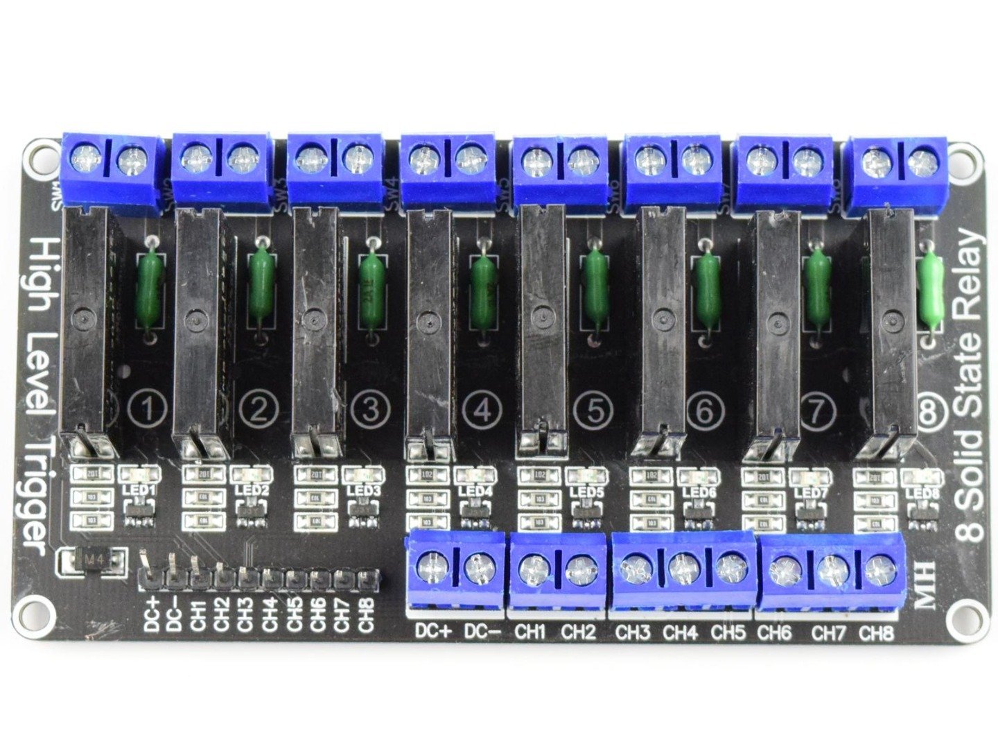 8 Channel SSR Solid State Relay Module 250V 2A – for 3.3V and 5V control voltage 7