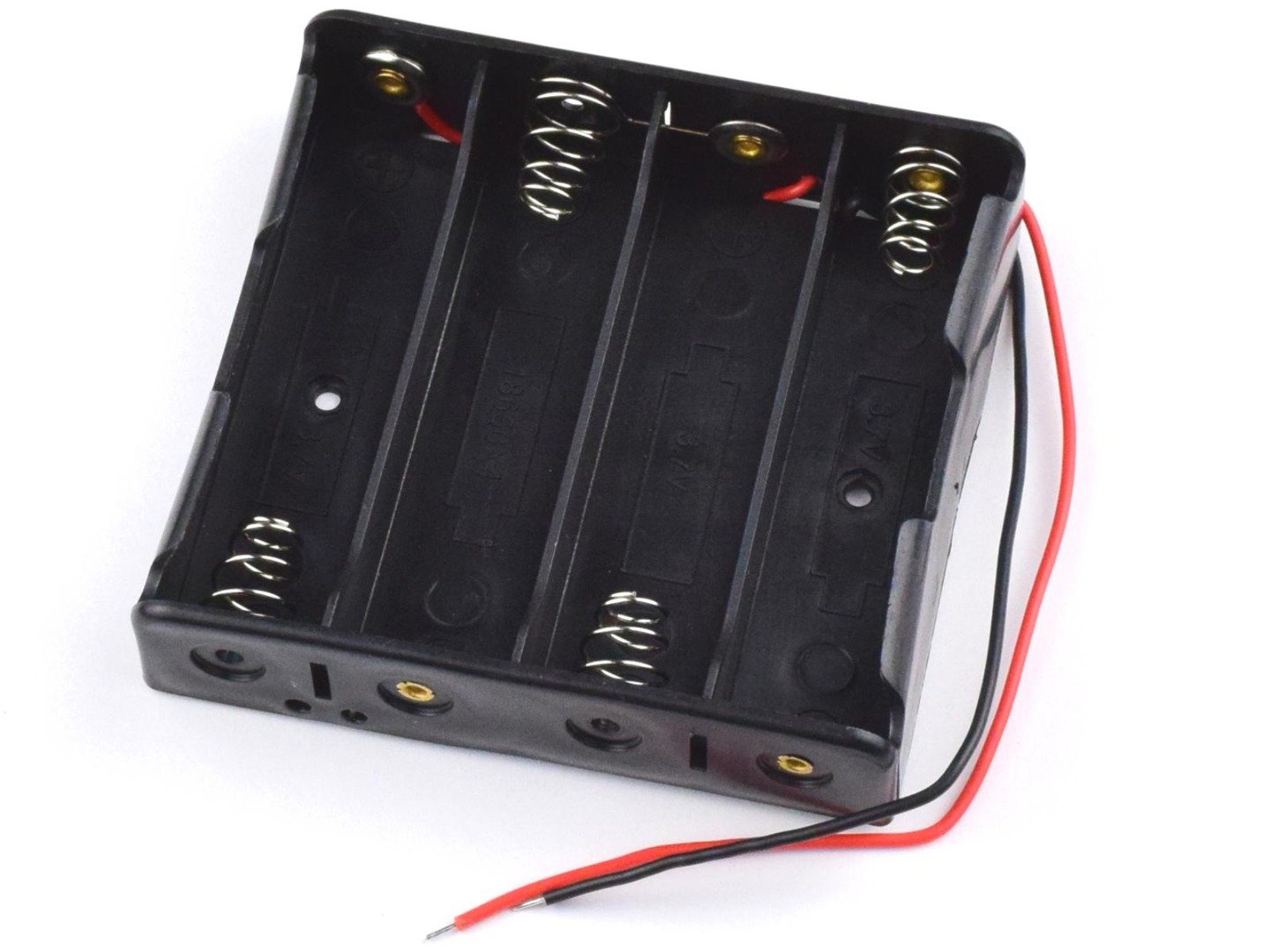 Lithium Battery Holder 4 x 18650 with Open Wire Ends 6