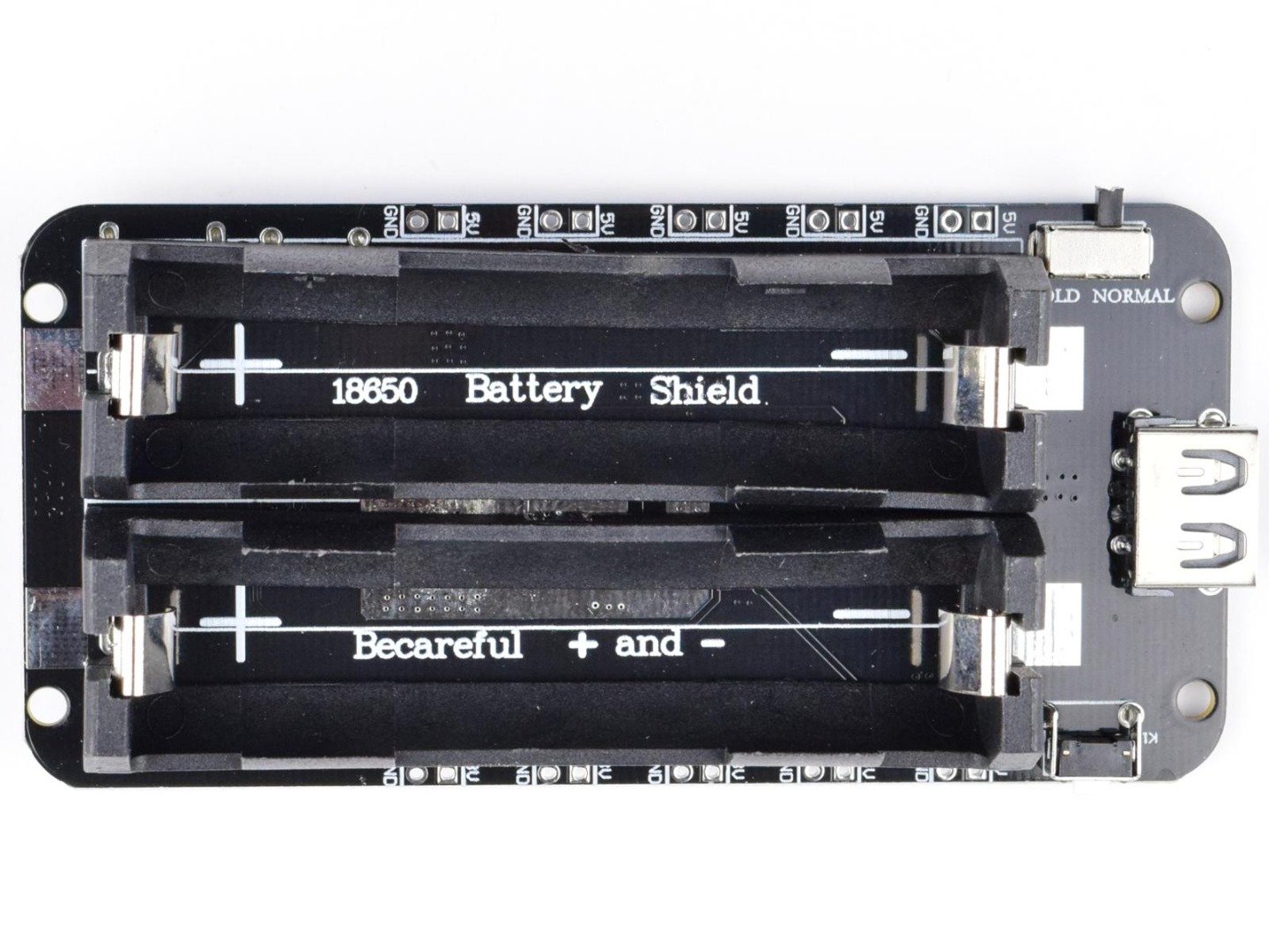 Lithium Battery 2 x 18650 Charger – 3V 5V Booster – Integrated Battery Holder 5