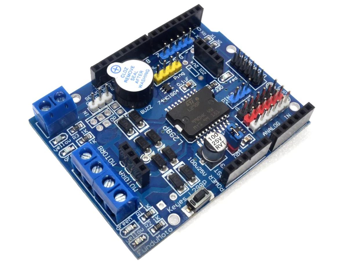 2 Channel 2A PWM Motor Driver Shield L298P for Arduino 4