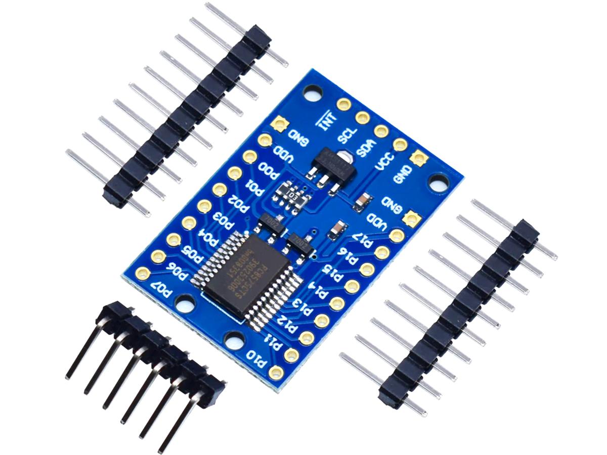 I2C to 16 Bit Parallel IO Expander PCF8575 for 3.3V and 5V with on-board LDO and Level Shifter 4