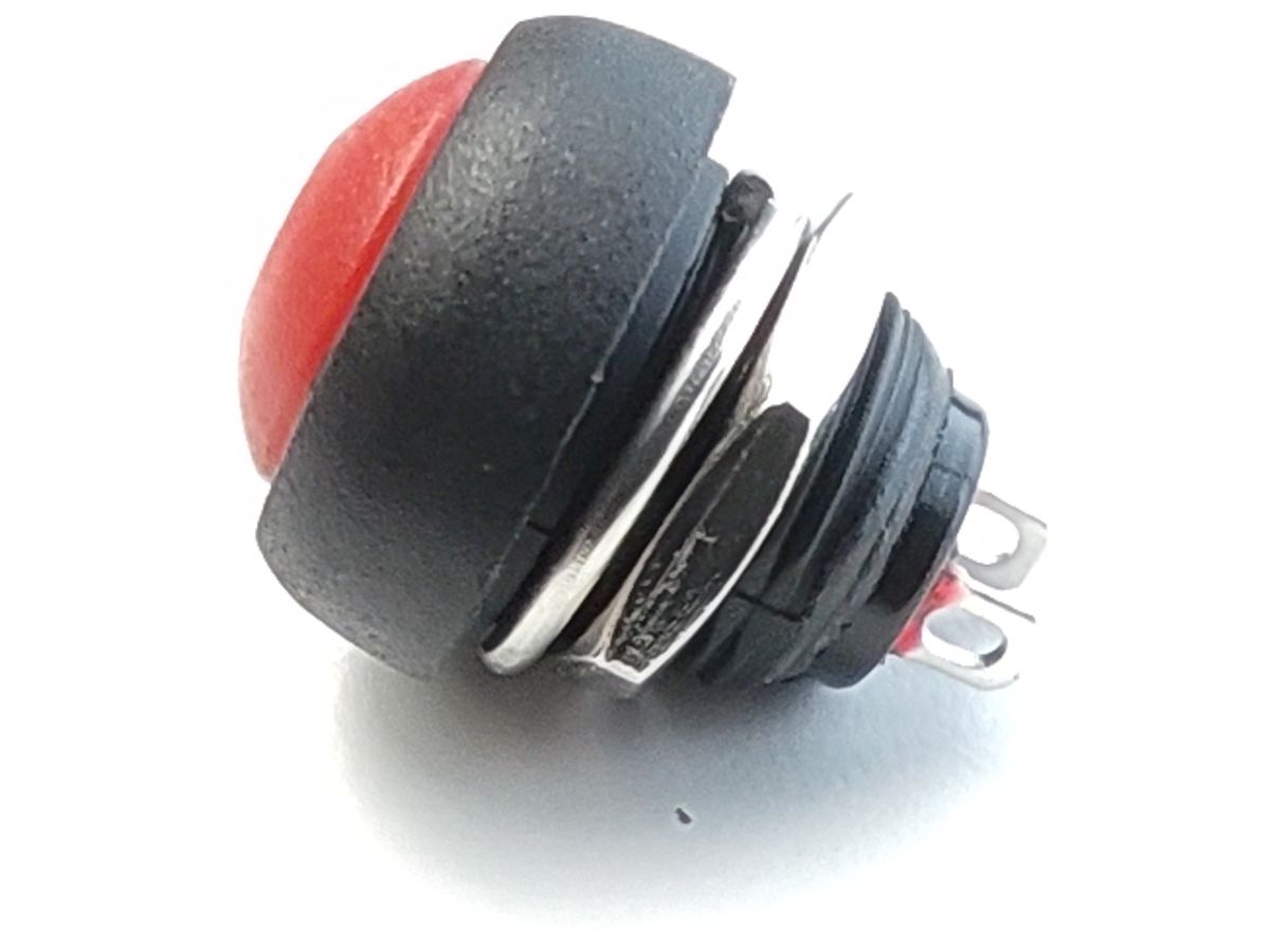 Push Button 12mm waterproof (red) 6