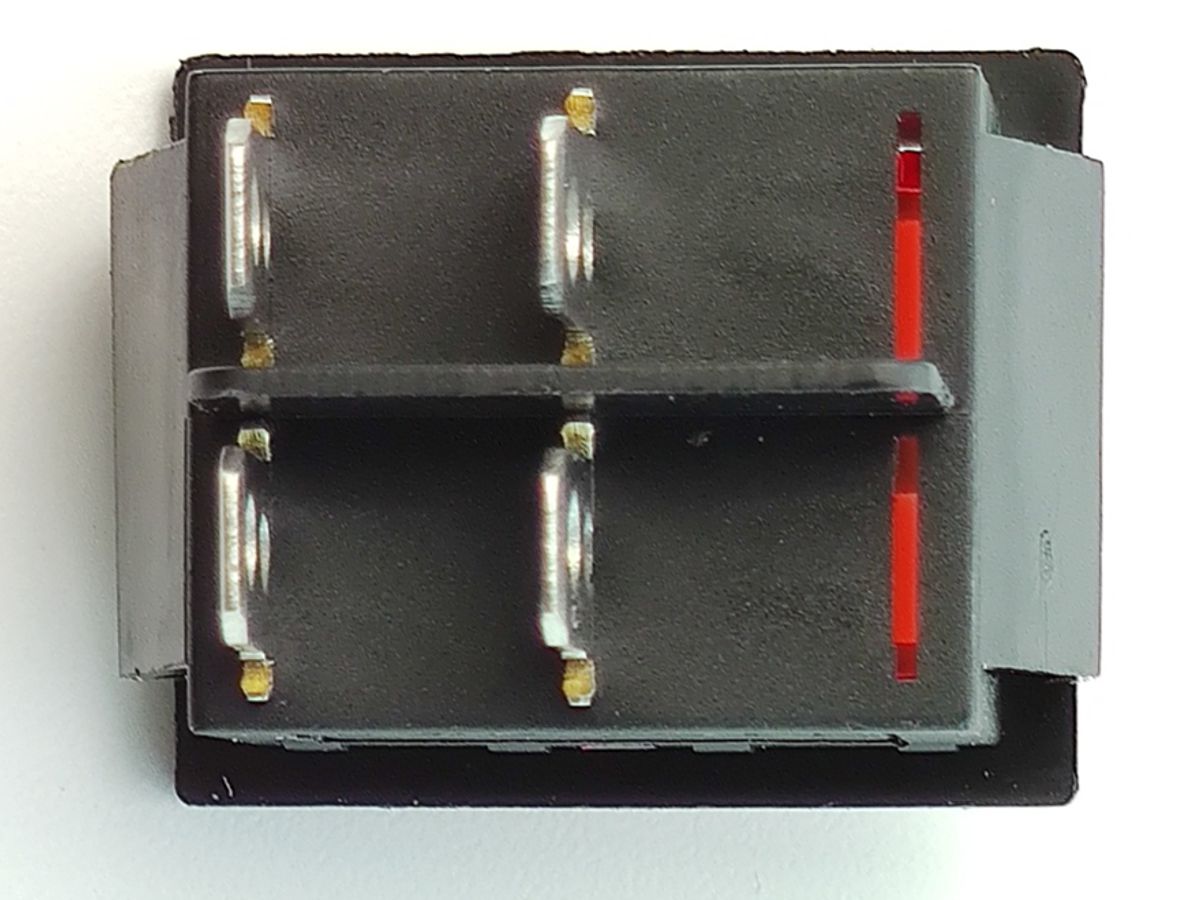 Rocker switch 20A 2-Phases (red) 7