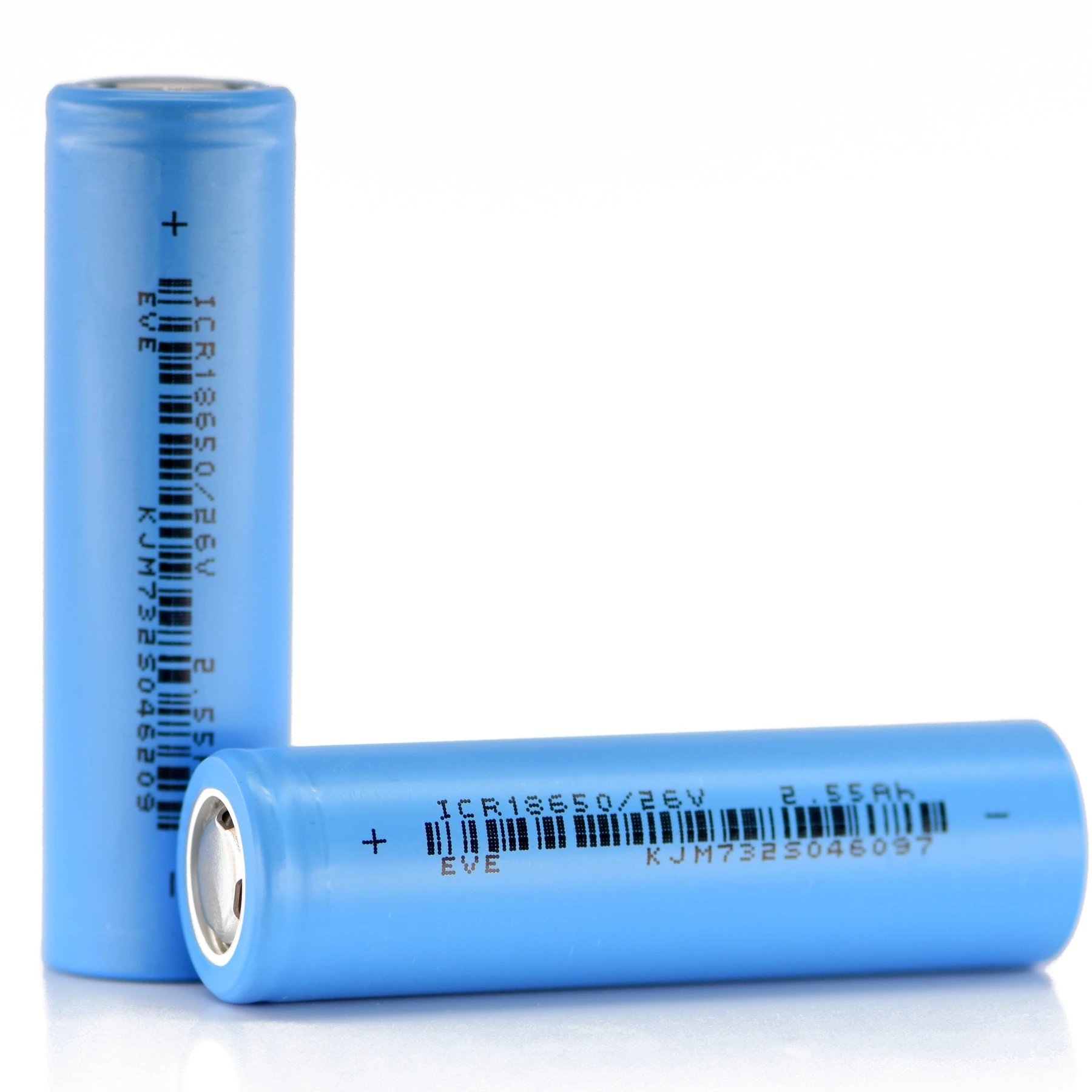 18650 Lithium Cell EVE ICR18650/26V 2550mAh 7.5A – Flat Top 4