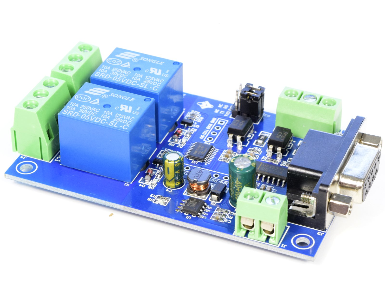 2 Channel Modbus RS232 Relay Module 7