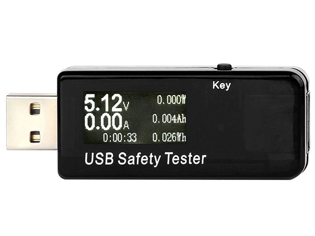 USB 3.1 Quick Charge Tester Voltmeter Ammeter 3-30V max. 5.1A 3