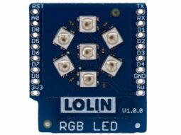 WEMOS D1 Mini 7 RGB LED shield – genuine LOLIN
