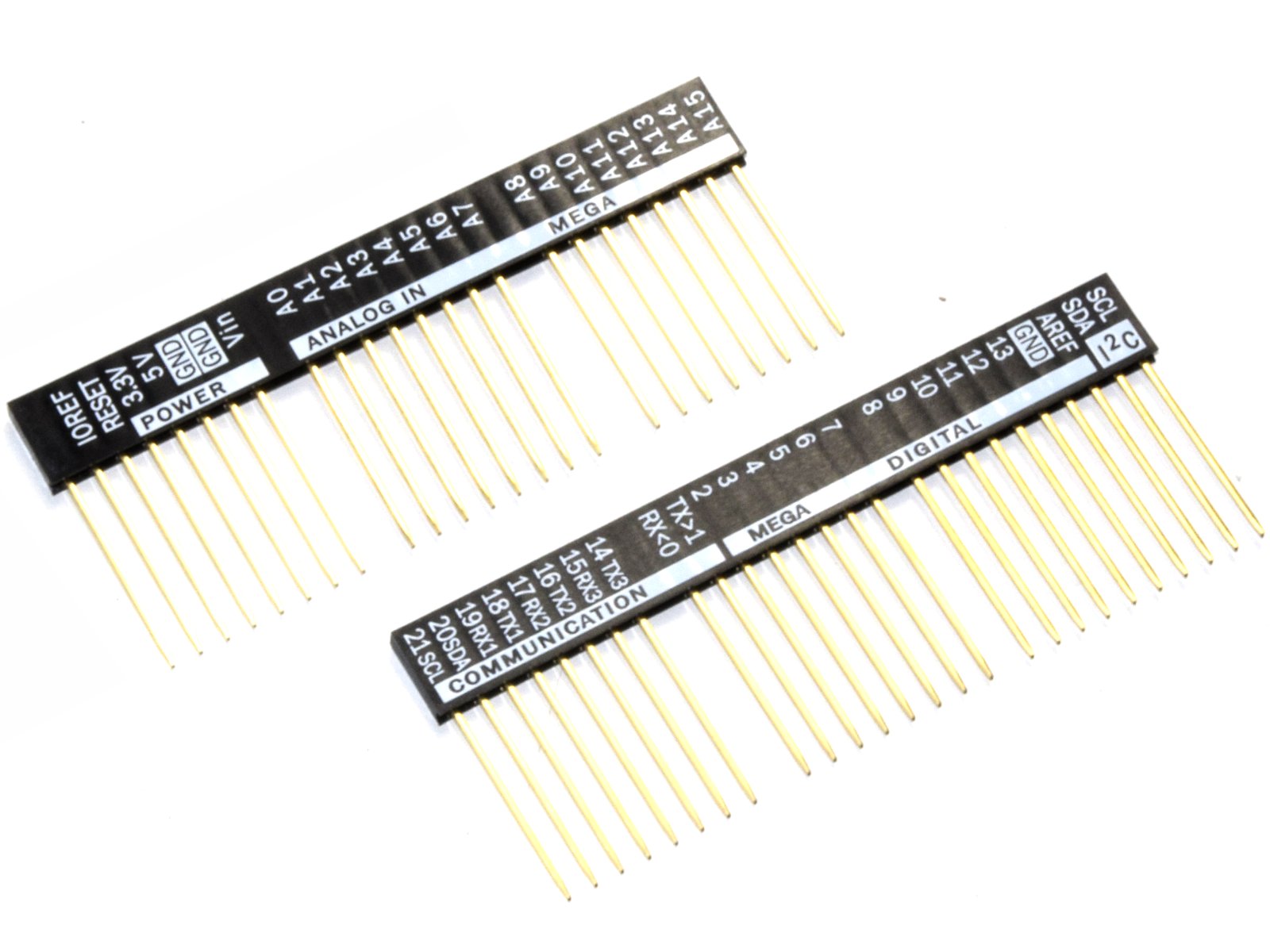 Printed Stackable Header Set for Arduino MEGA2560 Prototyping – Extra Long 3