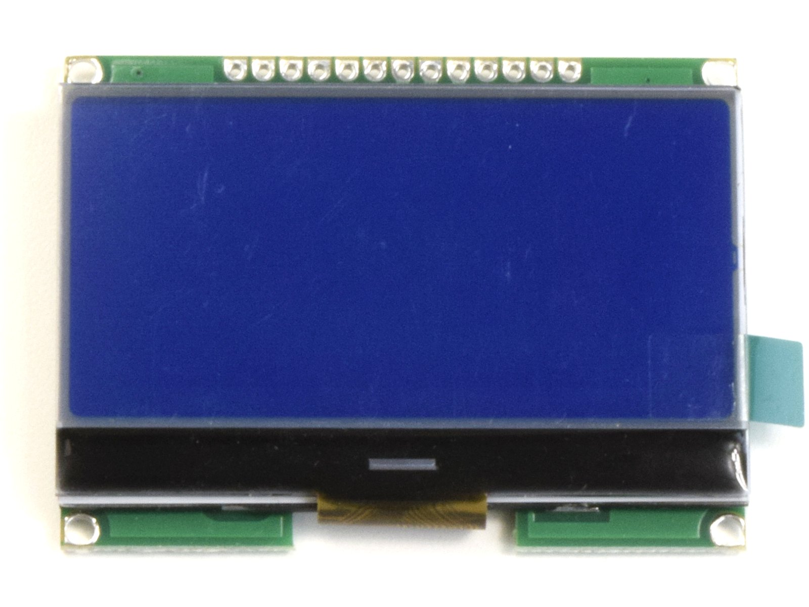 Frameless Graphic LC Display 128×64, SPI interface, backlight, ST7565R (Blue) 3